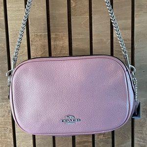 Pink Coach crossbody bag
